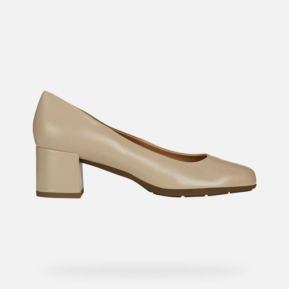 Geox Bayan Stiletto Ayakkabı Bej Rengi - Annya - FIC-901538